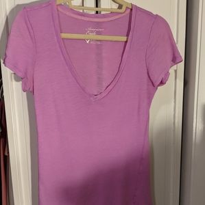 Pink v-neck from American Eagle